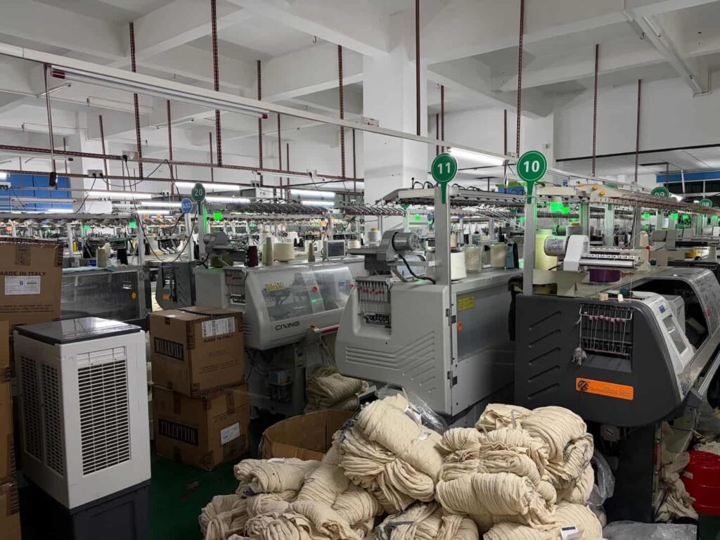 Industrial knitting machines supporting Artisanal Knitwear Craftsmanship