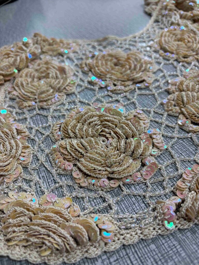 Professional Artisanal Knitwear Craftsmanship and manual crochet techniques
