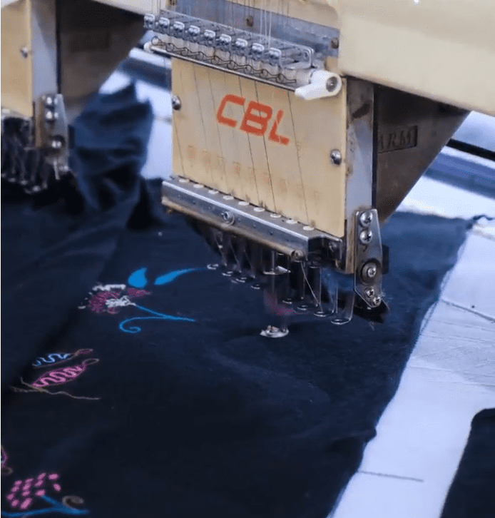 Intricate intarsia knit patterns showcasing expert precision in complex color-block design.